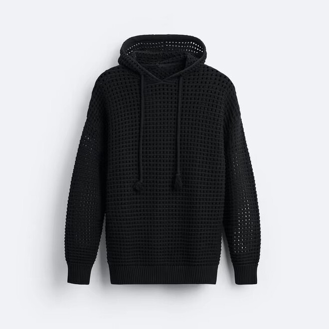 Knitted Pullover Long Sleeve Crochet Mens Hoodies