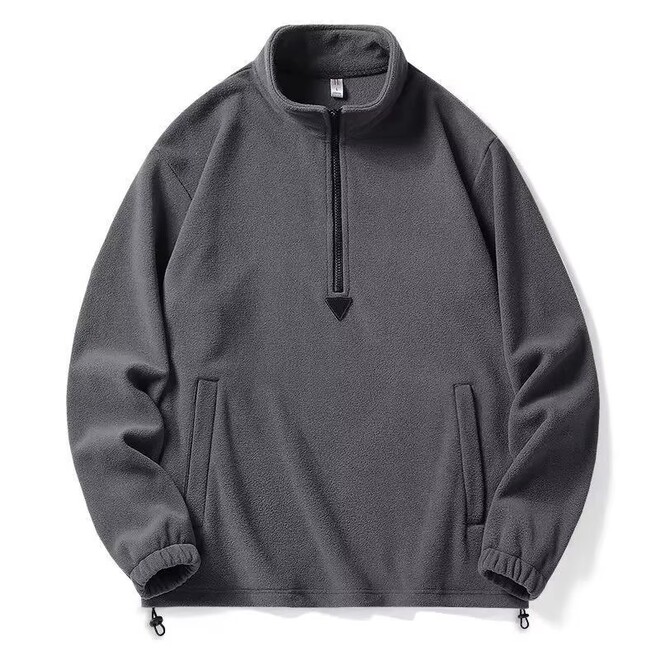 Wholesale 3 Pcs of Mens High Neck Half Zipper Hoodies
