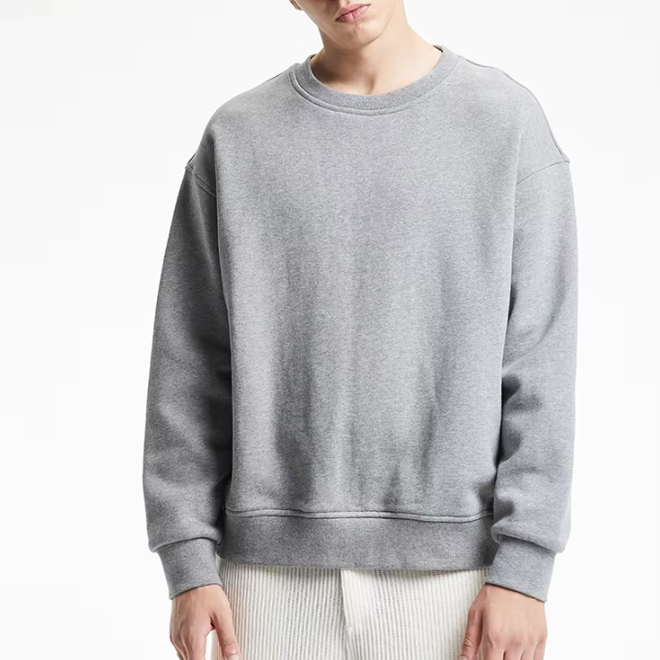 Drop Shoulder Crew Neck Oversize Mens Sweatshirt