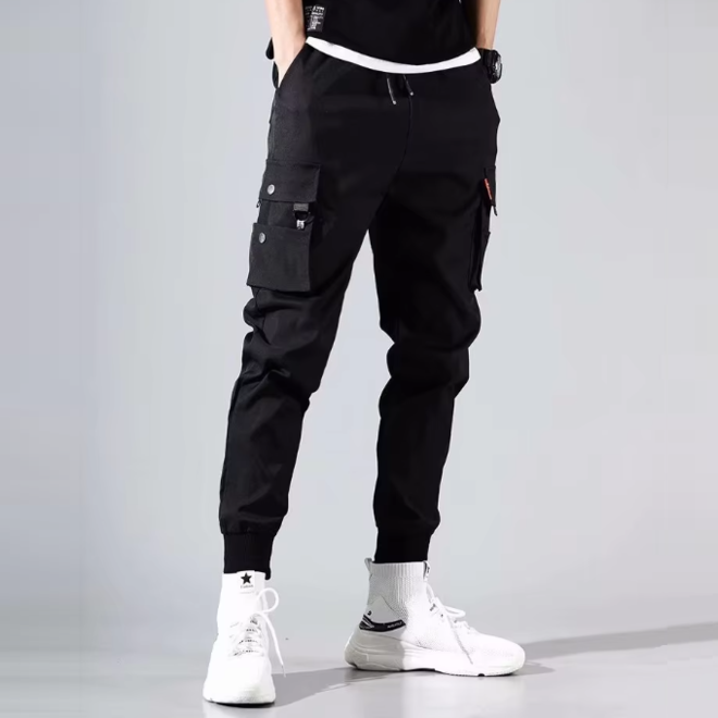 Wholesale 3 Prs of Autumn Multiple Pockets Hip Hop Trousers