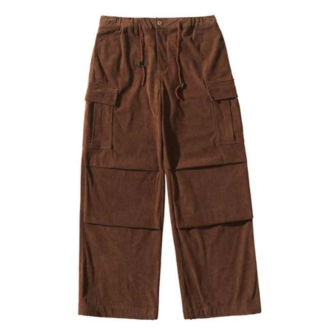 Casual Straight Leg Wide Leg Multi Pocket Cargo Pants