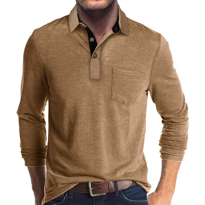 Mens Long Sleeved Polo Shirts