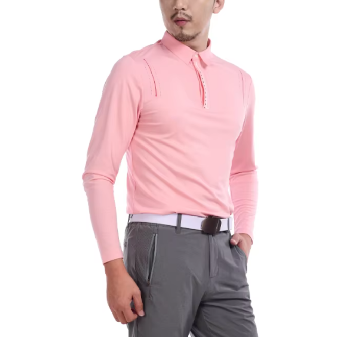 Wholesale 2 Pcs of Mens Long Sleeve Polo Shirts