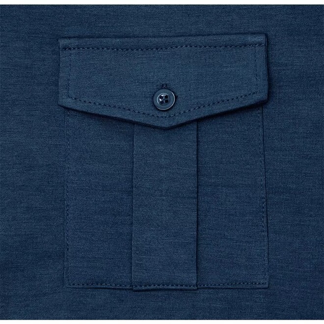 Cotton Long Sleeve Polo Shirt for Men