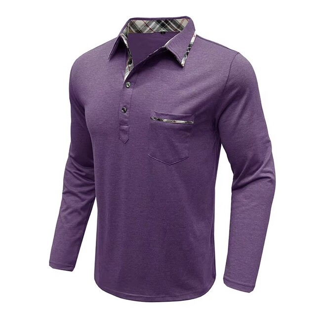 Mens Long Sleeved Layer Polo Shirts