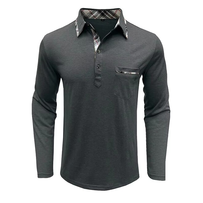 Mens Long Sleeved Layer Polo Shirts