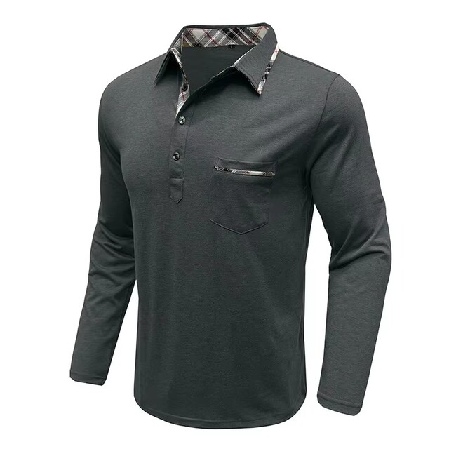 Mens Long Sleeved Layer Polo Shirts