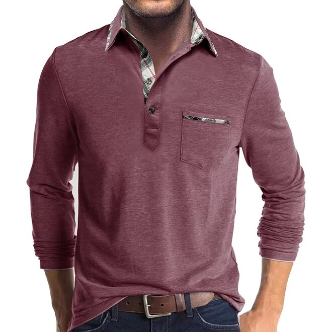 Mens Long Sleeved Layer Polo Shirts