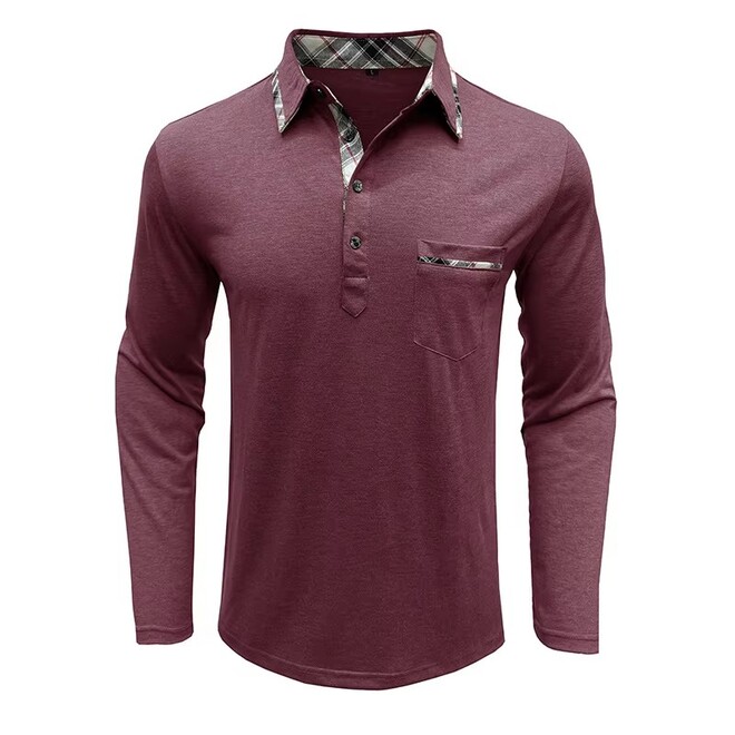 Mens Long Sleeved Layer Polo Shirts